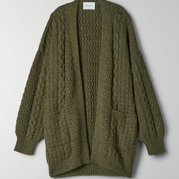 Aritzia Sweaters - NWT Aritzia Wilfred Free Cable Knit Cardigan